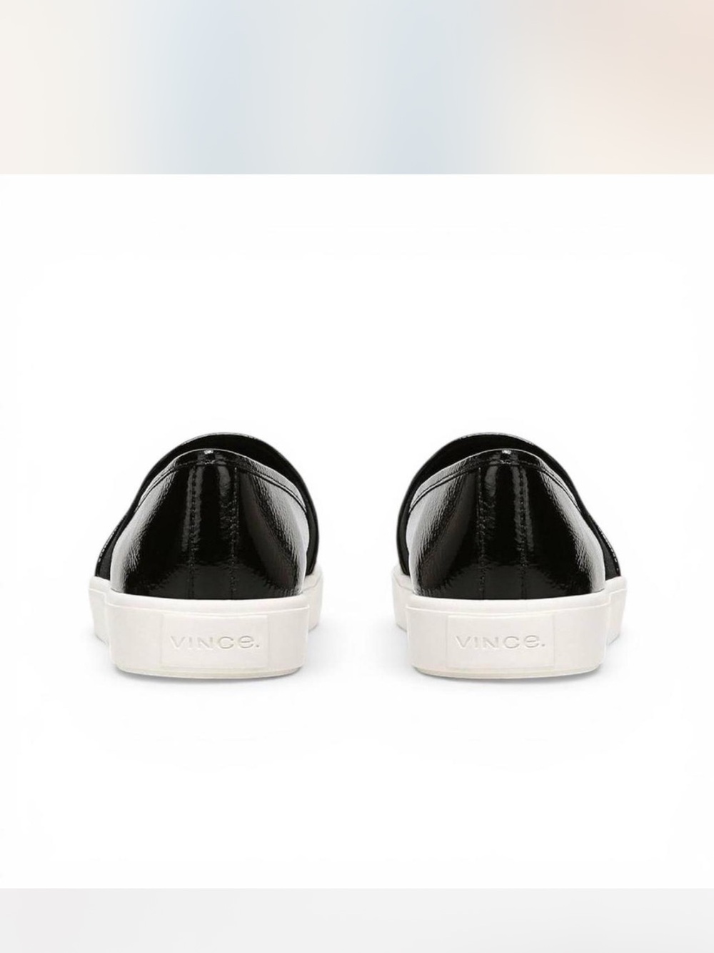 Vince Black Patent Leather Slip On - Picture 4 of 8